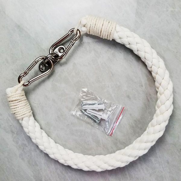 

rope knitting paper roll holder bathroom kitchen tissue holder towel hanger 090c1