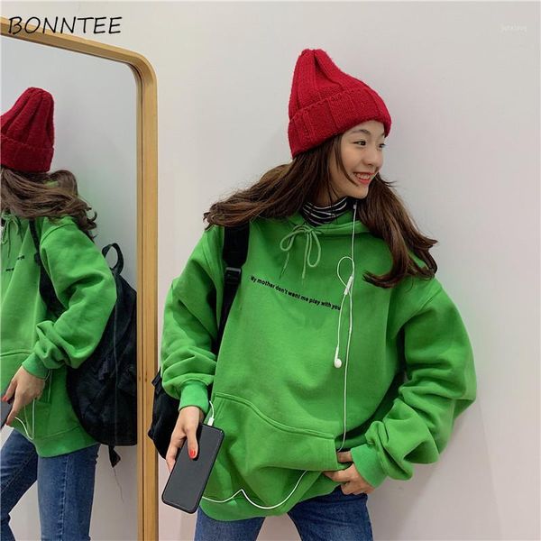

hoodies women bf spring new korean loose leisure chic letter black ladies pullovers simple harajuku streetwear girls sweatshirt1