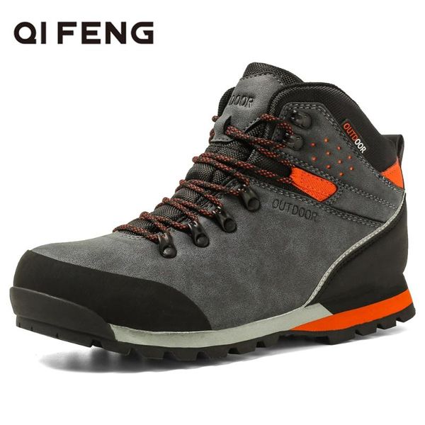 

boots waterproof shoes men winter casual mens outdoor male comfortable shoe snow summer ankle sneaker 47, Black