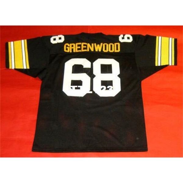 

123 custom lc greenwood black college jersey size s-4xl or custom any name or number jersey