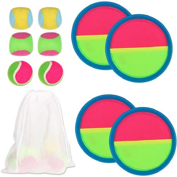 

kids ball toys toss catch paddle game set with disc paddles game set for party outdoor garden yard swimming pool beach sqcvqt pingtoy