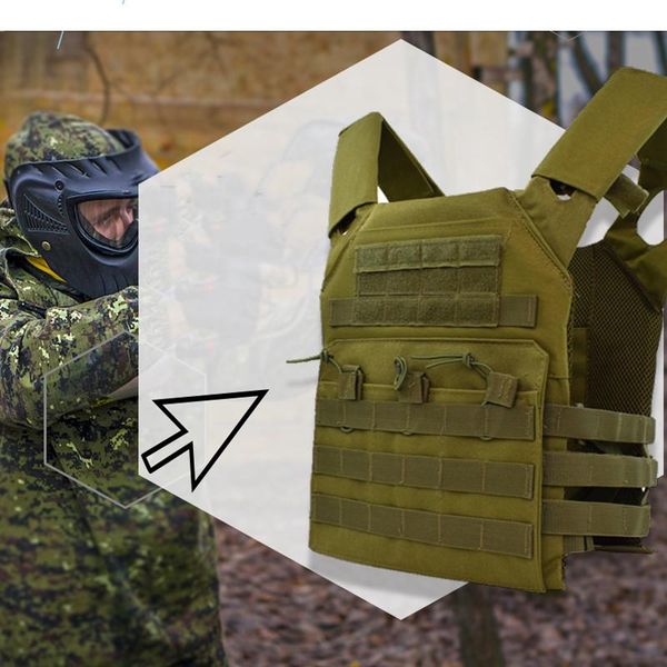 

hunting jackets tactical holster b vest swat fishing army armored, Camo;black