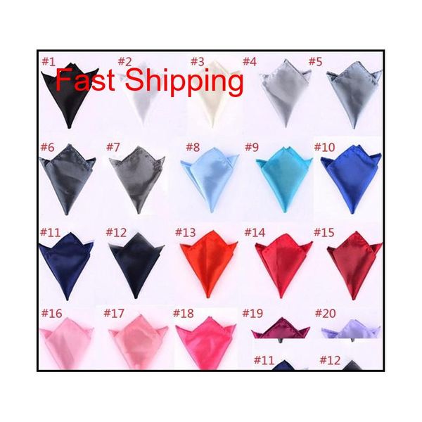 

2016 fashion classic men handkerchief hanky tower polyester silk suit pocket towel 36 colors 22*22cm pocket square f350 yvgvi, Black;purple