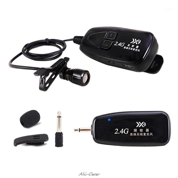 

2.4g wireless tie clip microphone lavalier lapel mic guitar pickup for speaker1