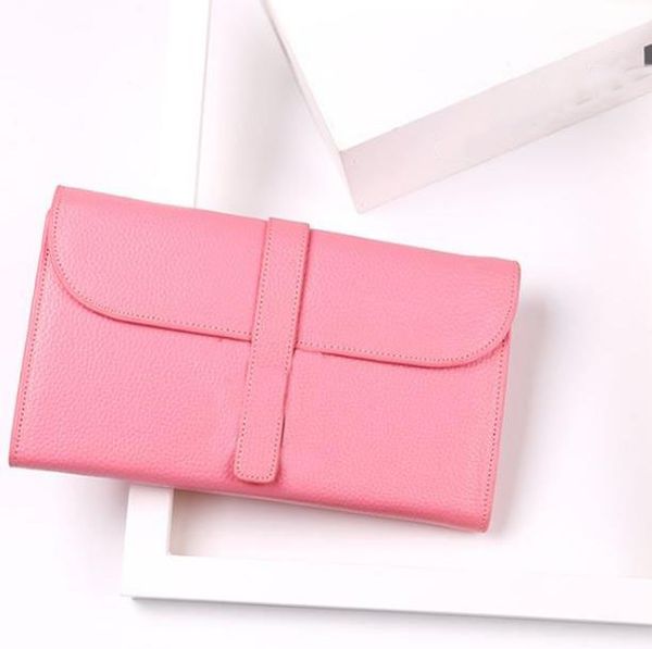 

designer-women wallets and purses fashion large capacity ladies purse cow leather luxury wallet women bag designer money bag, Red;black