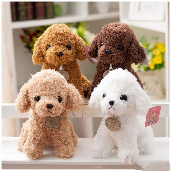

20cm simulation teddy dog poodle plush toys cute animal suffed doll for christmas gift kids toy