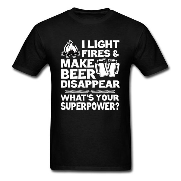 

light fires and make beer disappear funny beer lovers tee saying tshirt black white summer sport hooded sweatshirt hoodie men t shirt