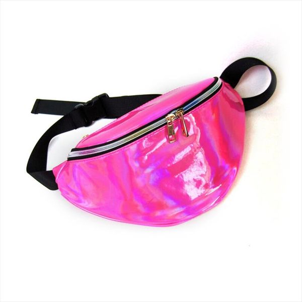 

7 colors rainbow transparent bag punk fanny pack punk bum bag chic hologram purse fashion waist pack