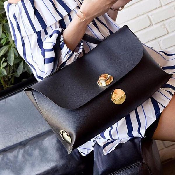 

металл круглая пряжка украшения кожа сумочка для женщин 2020 мода простой сплошной цвет большой емкости сумки на ремне