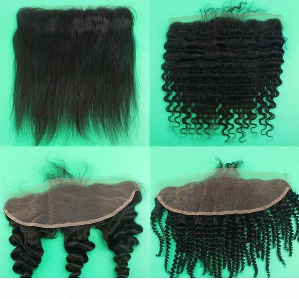 

прямая волна тела рыхлого глубокого kinky завитого kinky прямой кружева бразильских человеческие волос лобной 13x4 lace фронтальной закрытие, Black;brown