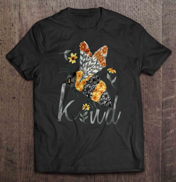 

men t shirt bee kind -floral bee version women t-shirt sport hooded sweatshirt hoodie