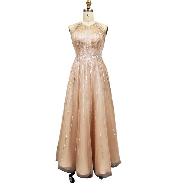 

fashion sleeveless dress tulle beaded formal evening dress elegant atmosphere banquet ball evening gowns can be customized, Black;red