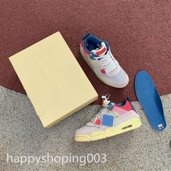 

new jumpman 4 4s travis fire red sail basketball shoes union 4 guava ice black cat court purple bred mens womens trainers sneakers