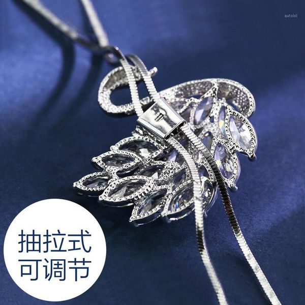 

kasiyu long money tassels a woolen chain female autumn and winter temperament joker necklace concise sweater pendant. y-211, Silver