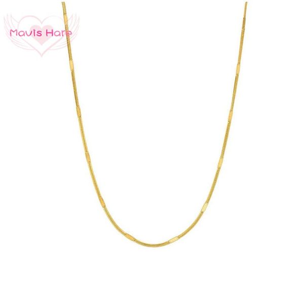 

mavis hare stainless steel kanani choker necklace luxury woman sleek snake chain necklace as mother's day gift, Golden;silver