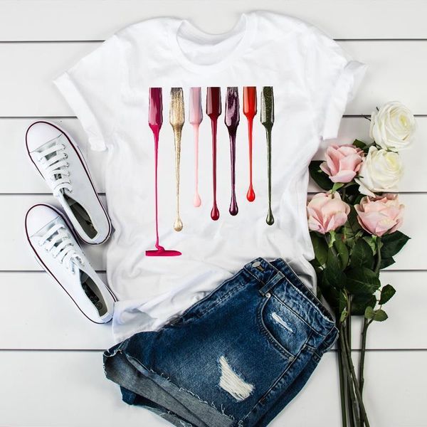 

женщины 2020 3d распечатать драпировку красавица красота kawaii tops tshirts t рубашка для одежды графический женский tee женская женская фу, White