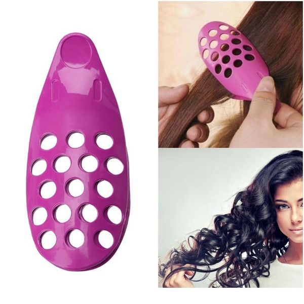 

1pc hair styling tools fringe bangs curler roller holder diy front hair clip eas wmtoli, Silver