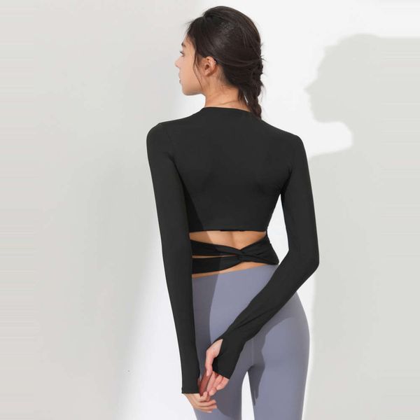 

drying fitns women's net quick red yoga suit autumn winter tight long sve slim running t-shirt, Gray