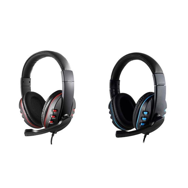 

3.5mm wired headphone with mic gaming headset earphone low bass stereo for one pc