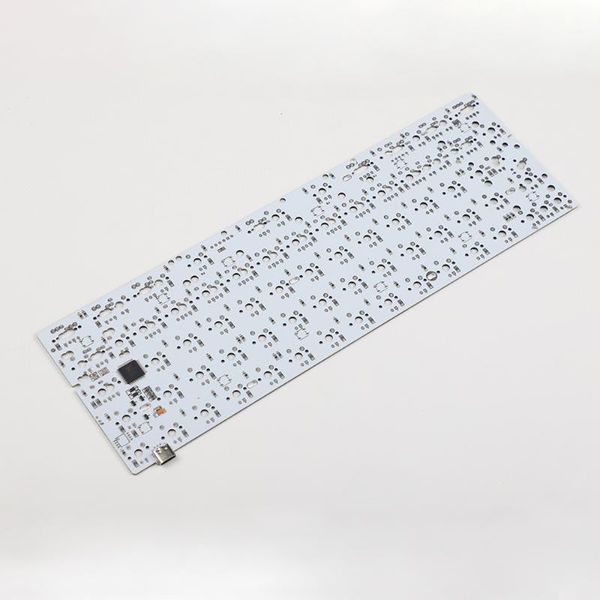 

keyboards 75% 84 keys mechanical gaming keyboard diy kits 84bface programmable pcb plate transparent satellite axis acrylic shell1