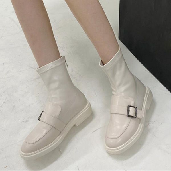 

совершенно новый шикарный досуг плоский уютный уютный для прогулок стильная на молнии носок загрузки ботинки сапоги женские, Black