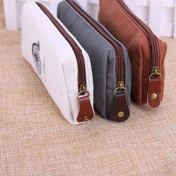 

zipper bag fashion cute vintage 1pc purse handbags pen case coin pouch canvas paris pencil cosmetic makeup
