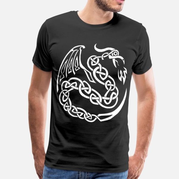 

white celtic dragon t shirt hip hop kawaii o-neck tracksuit hoodie sweatshirt