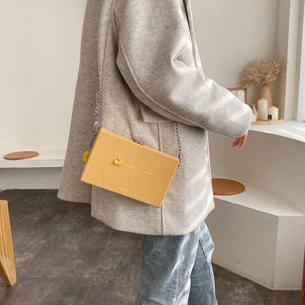 

горячие продажа женщины сумки осень и зима 2020 новый ретро цепи матовый crossbody сумка сумка моды box