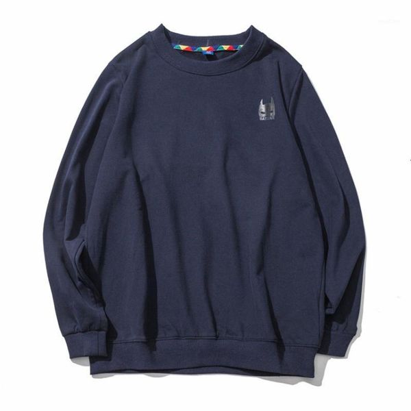 

2018 autumn clothing, tide brand, men's sweater, round neck collar, cartoon embroidered jacket. cxy661, White;black