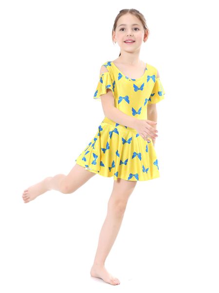 

traditional girls swimwears one-piece suits print islamic children modest swimsuits islam beach cap wear swimming diving burkini, White