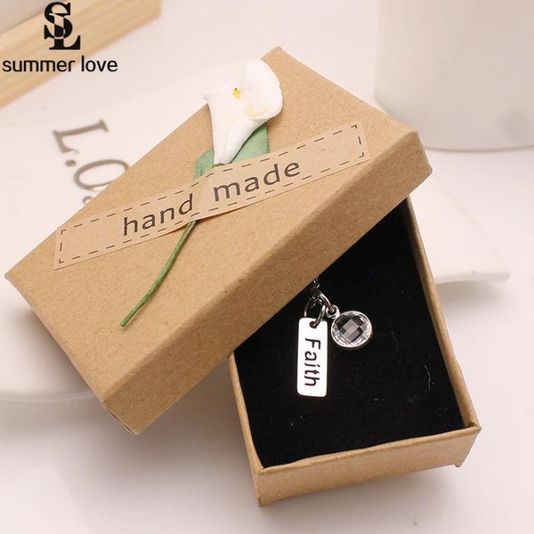 

word hope pendant necklace women stainless steel engraved inspirational jewelry love dream faith necklace dream friend gift, Silver