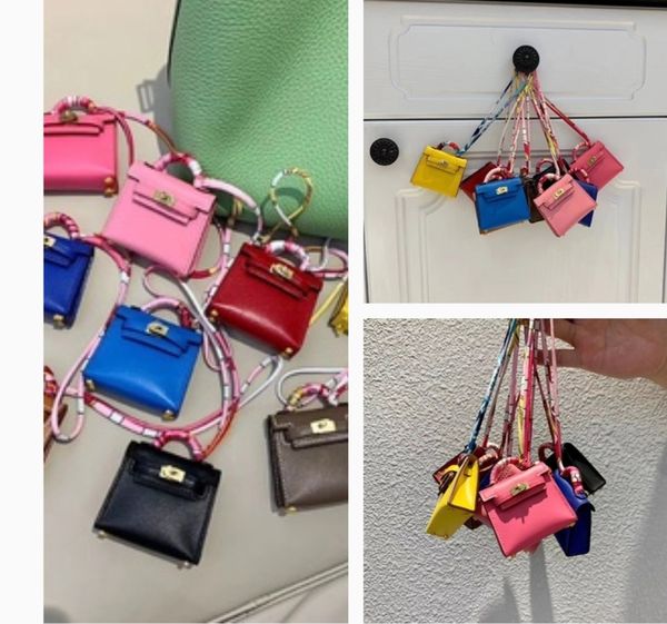 

hanging h leather custom imported calf handmade bag mini-version home designer private as001decoration hfqco, Red;black