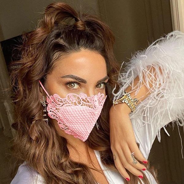 

vintage style lace sexy кисточка изысканного бандан свадебного платье аксессуары ретро сетка кружево маска 2020 sqcguf hjfeeling, Black