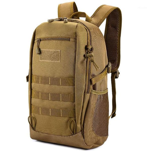 Bolsas para atividades ao ar livre Mochila tática 15L Pacote de equipamento pequeno Assault MOLLE Camping Caminhada Viagens Escola Daypack1