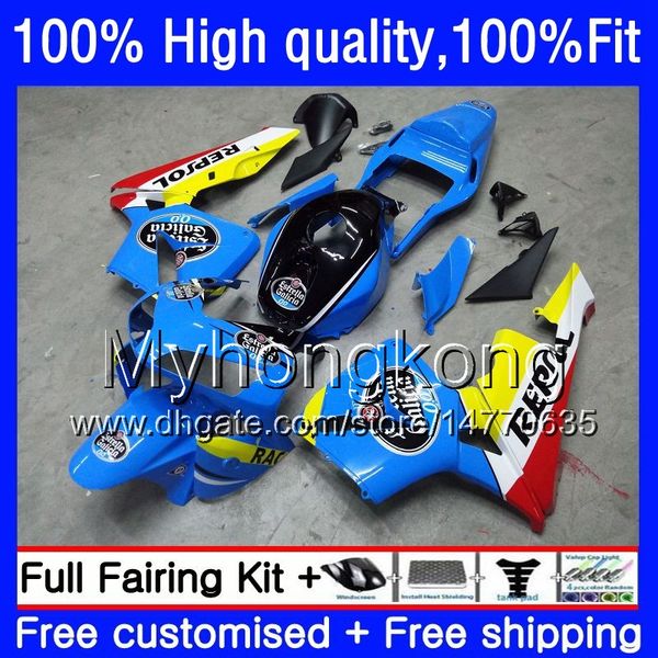 Injeção para Honda CBR 600RR OEM F5 CBR600 RR 600F5 05 06 48HM.25 CBR600F5 CBR600RR 05 06 CBR 600 RR 2005 2006 carenagens Glossy Repsol Azul