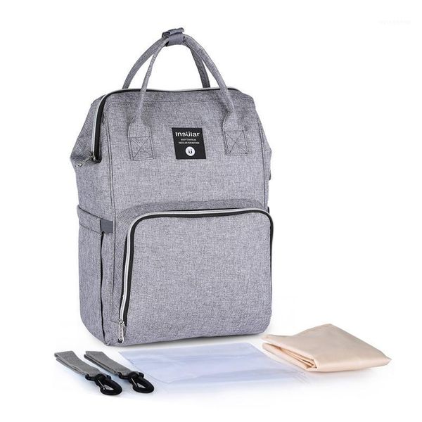 

diaper bags insular nappy backpack bag mummy large capacity stroller mom baby multi-function waterproof outdoor travel bags1