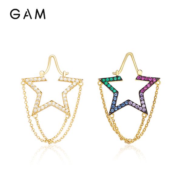 

fashion four color meteor earrings for women s925 sterling silver plated golden earrings jewelry(fink color golden silver