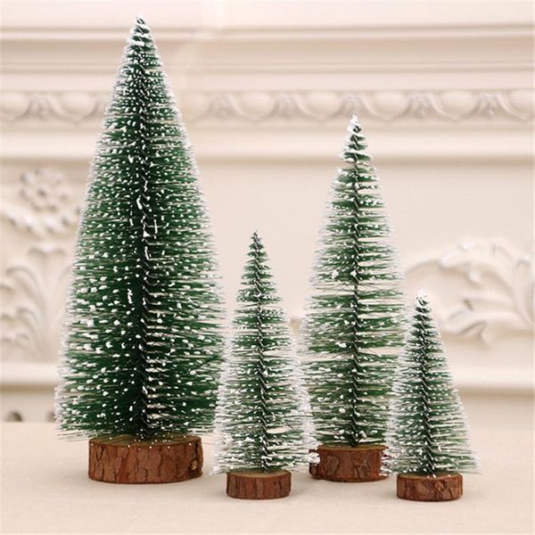 

saim little christmas trees 4pcs christmas tree decoration for home table mini tree small pine decoration jj50795