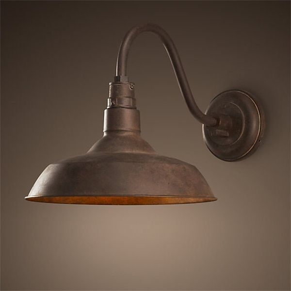 

retro vintage wall mounted lamp loft industrial rust american style outdoor indoor light luminaire corridor aisel bar waterproof 1022