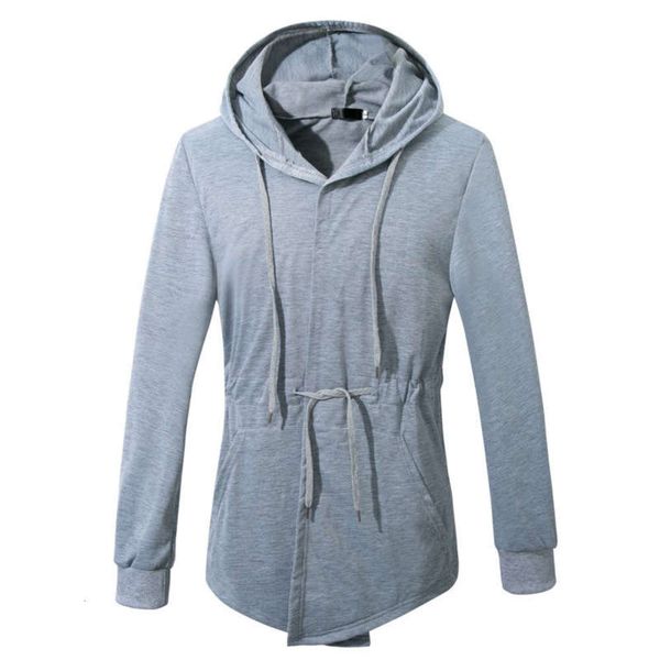 

sweater spring and autumn men's hooded cardigan, Gray