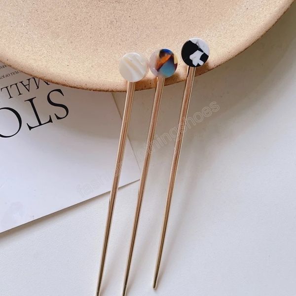 

chinese style hair sticks vintage acetate resin fork hairpins women hairpins hair clip pin wedding hair jewelry accessories, Slivery;white