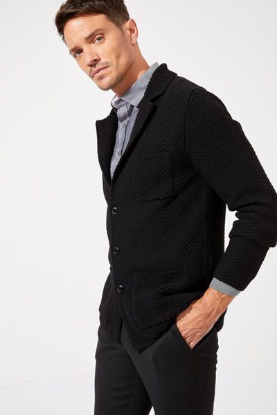 

men's sweaters defacto man cardigan / bolero-r4097az20au, White;black
