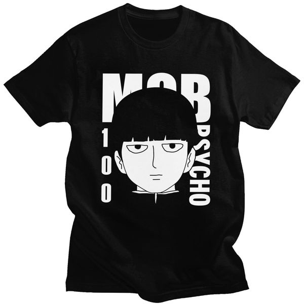 

japanese manga mob psycho pure shigeo kageyama tee round collar short sleeved anime gift sport hooded sweatshirt hoodie men t shirt
