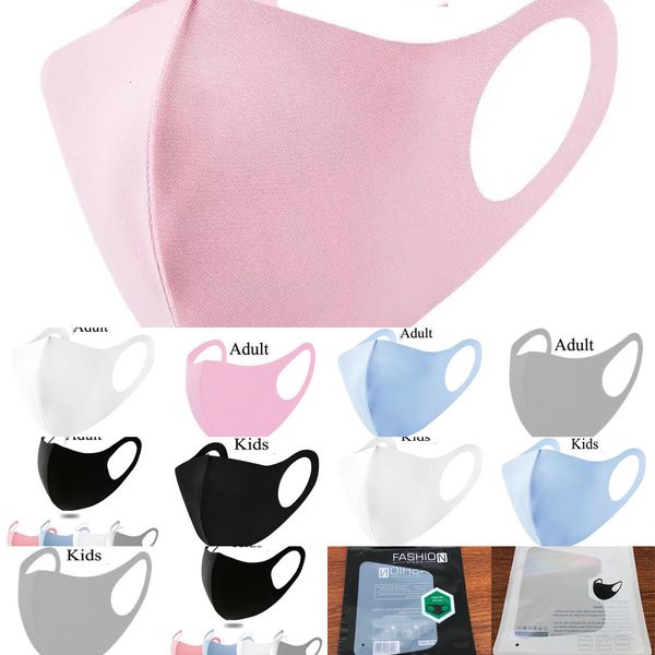 

dhl shippinganti dust face mask mouth cover pm2.5 respirator anti-bacterial washable reusable ice silk cotton masks child 9 ndie0