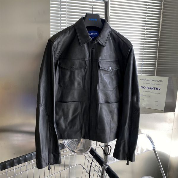 

lapel leather jacket men women 1 coats varsity jackets, Black;brown