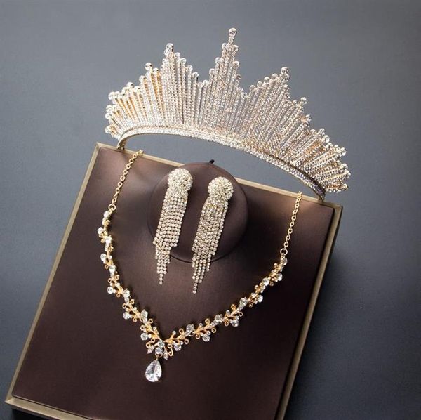 

crystal high end atmosphere princess crown bridal ceremony female super fairy headdress with net red, Silver