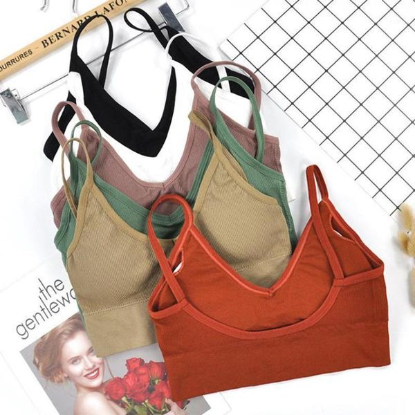 

women crop tube female streetwear sleeveless camis seamless sports lingerie tee bra crop bandeau tank1, Black;white