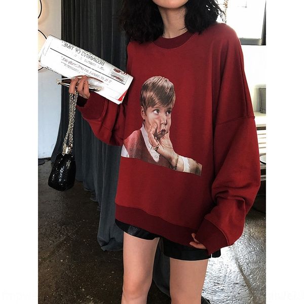 

hgu4s 2020 короткими рукавами футболки модули супер harajuku студента женщин свободный корейский стиль футболки половина рукав средней длины, Black