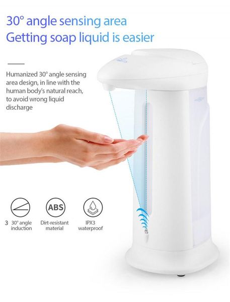 

330ml auto induction foaming smart hand washer wash automatic soap dispenser infrared sensor for home office home accessories