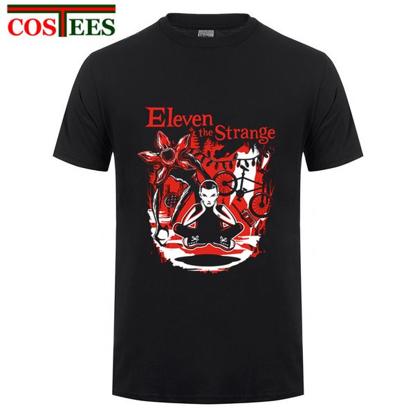

sport mens tshirt trendy 2018 stranger things eleven 11 men t shirt 100% cotton short sleeve men fashion shirt tees men's t-shirt